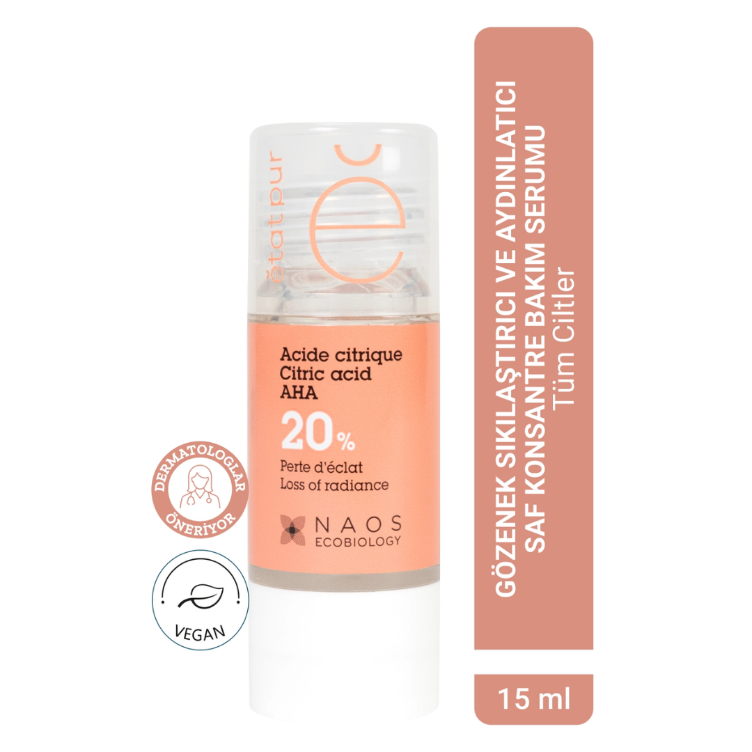 Etat Pur Citric Acid - AHA Pure Active Konsantre Bakım Ürünü 15 ml - Etat Pur