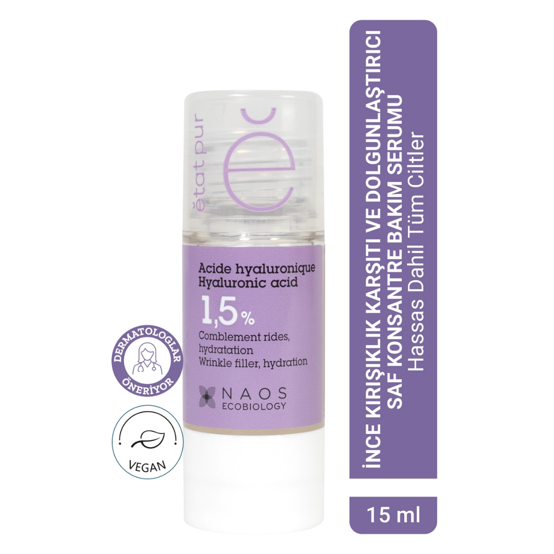 Etat Pur Pure Active Hyalüronik Asit İnce Kırışıklık Karşıtı Saf Konsantre Bakım 15 ml - Etat Pur