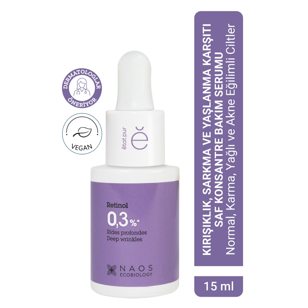 Etat Pur Pure Active Retinol %0,3 Kırışıklık Karşıtı Saf Konsantre Bakım 15 ml - Etat Pur