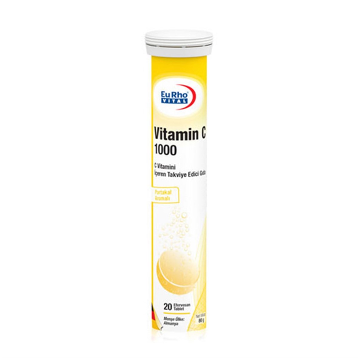 EuRho Vital Vitamin C 1000 Takviye Edici Gıda 20 Efervesan Tablet - EuRho Vital