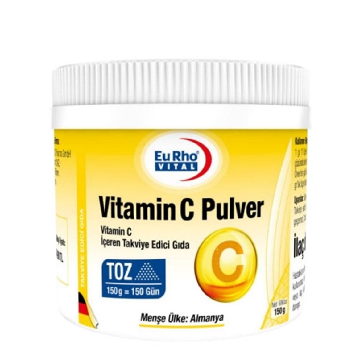 EuRho Vital Vitamin C Pulver 150 gr - EuRho Vital