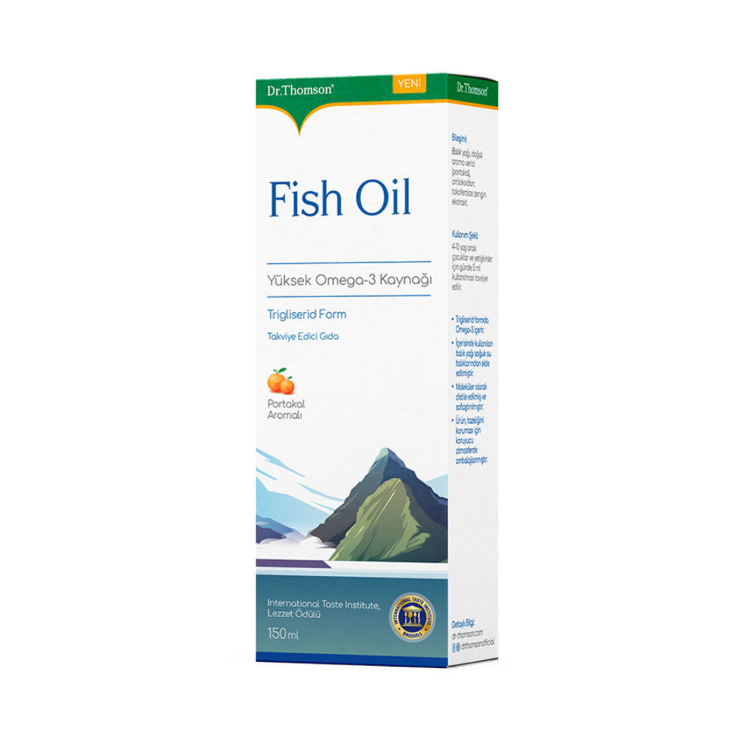 Fish Oil Portakallı Şurup 200 ml - Dr. Thomson