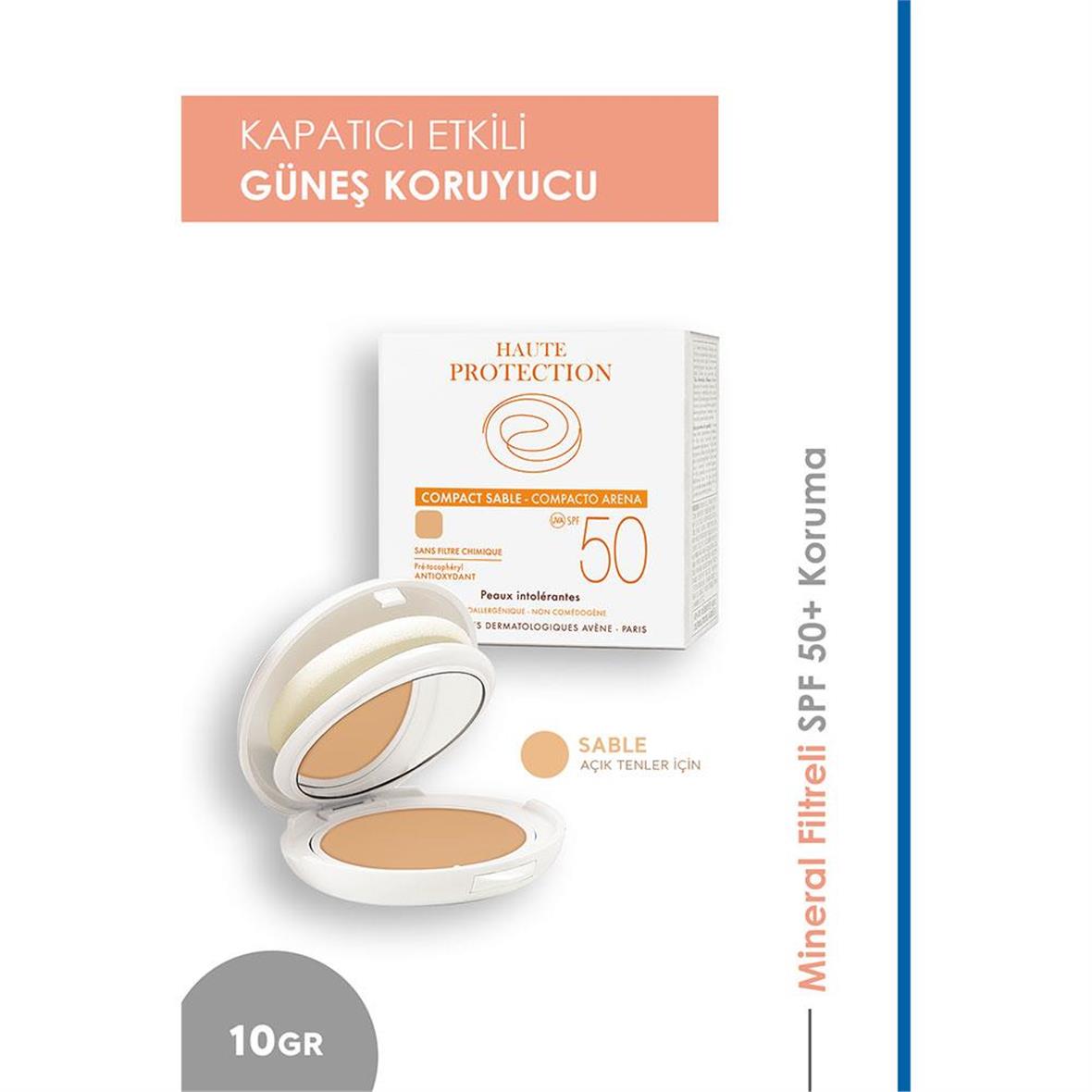 Haute Protection Compact Teintee Sable Spf 50 10 gr - Avene