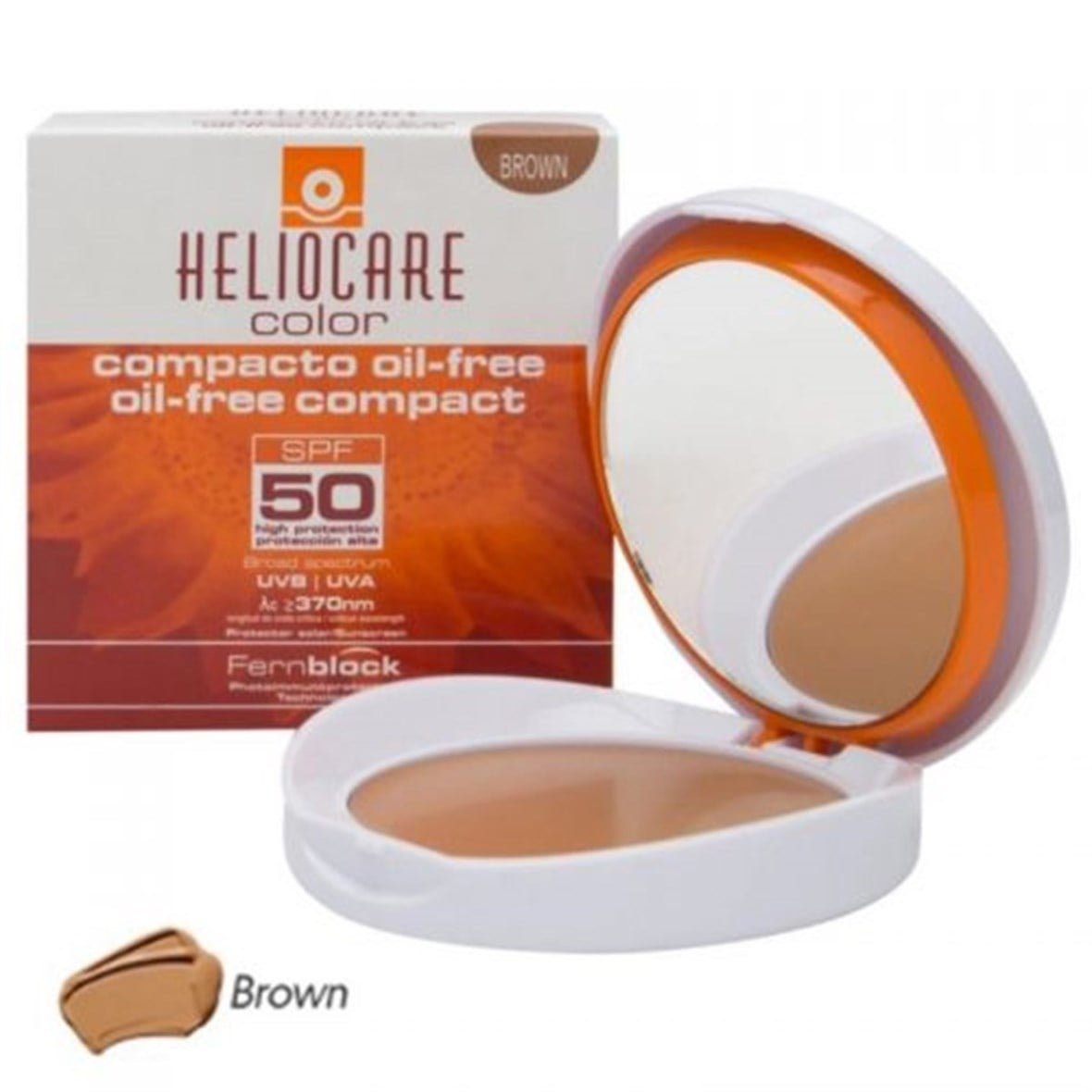 Heliocare Color SPF 50 Oil Free Compact 10 gr - Brown - Heliocare