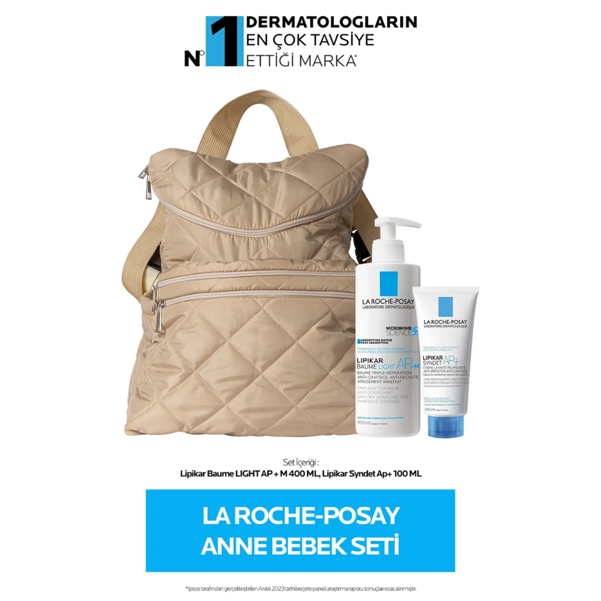 La Roche-posay Anne Bebek Seti: Lipikar Baume Ap+m Light 400 Ml&lipikar Syndet Ap+100 Ml - La Roche Posay