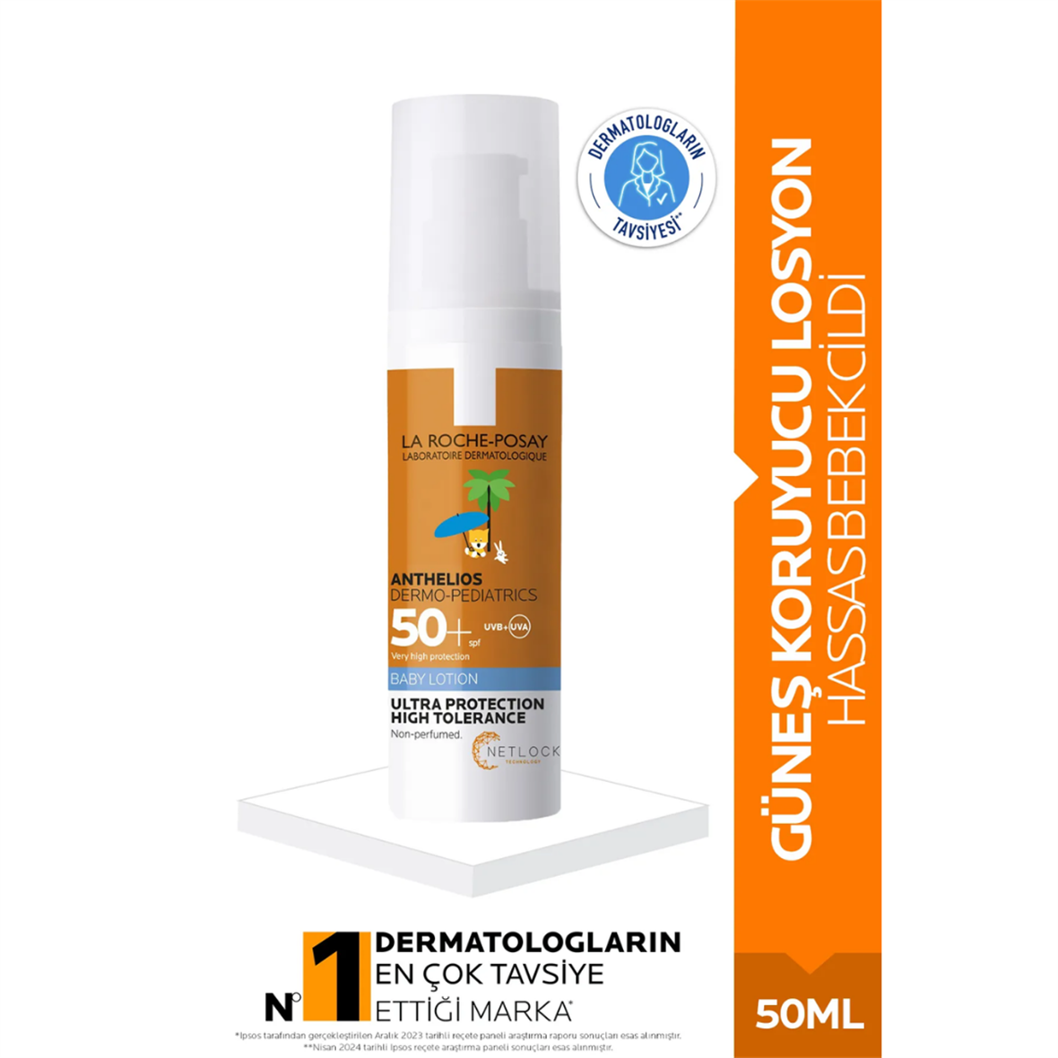 La Roche Posay Anthelios SPF 50 Bebekler için Güneş Koruyucu Losyon 50 ml - La Roche Posay