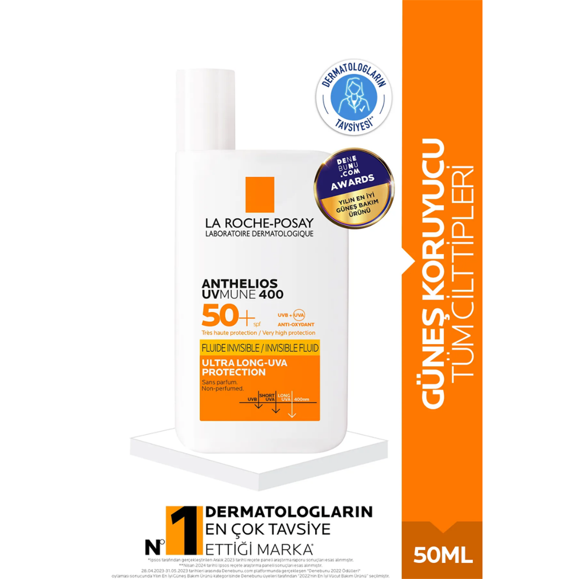 La Roche Posay Anthelios UVmune Fluid Güneş Kremi SPF50+ 50 ml - La Roche Posay