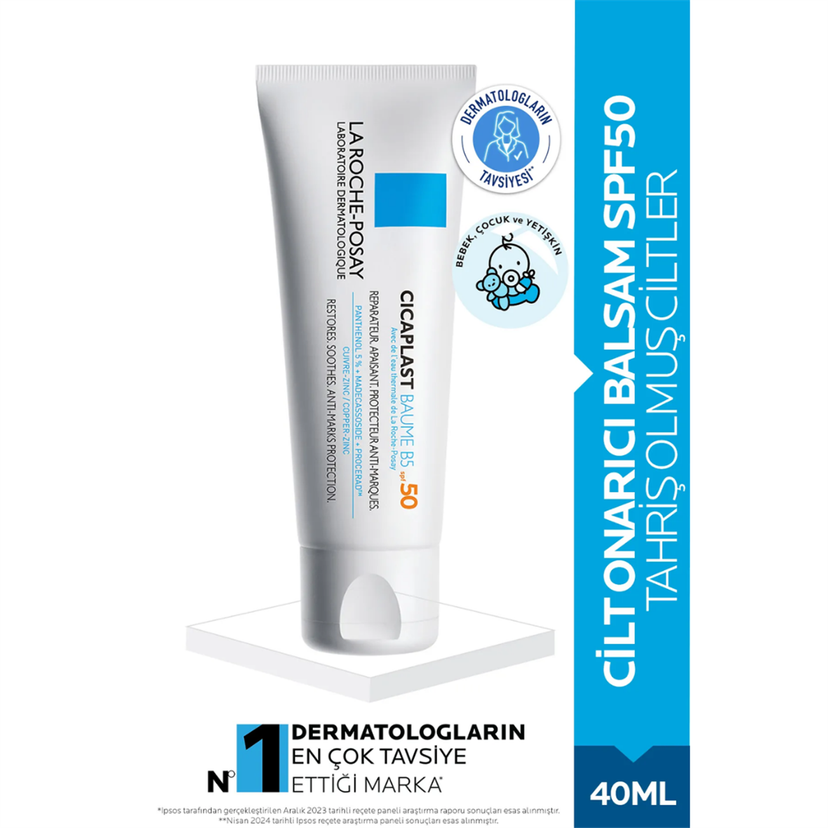 La Roche Posay Cicaplast Baume B5 SPF 50 Krem 40 ml - La Roche Posay