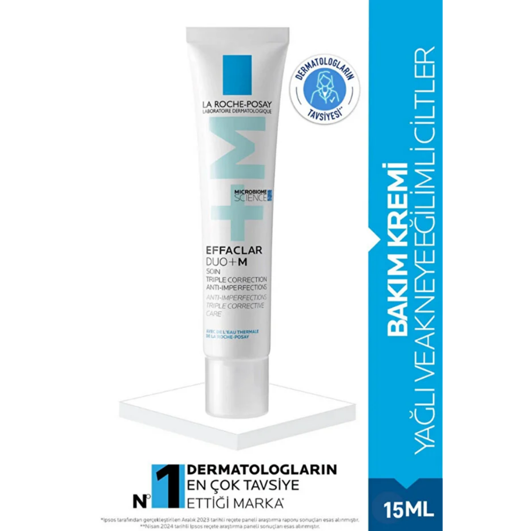 La Roche Posay Effaclar Duo+M Yağlı Ve Akneye Eğilimli Ciltler için Yüz Bakım Kremi 15 ml - La Roche-Posay