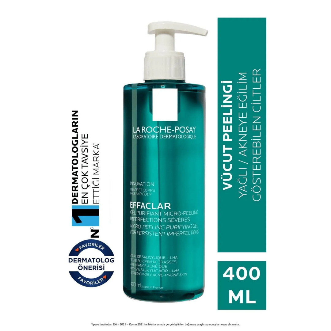La Roche Posay Effaclar Mikro Peeling Jel Yüz ve Vücut 400 ml - La Roche Posay