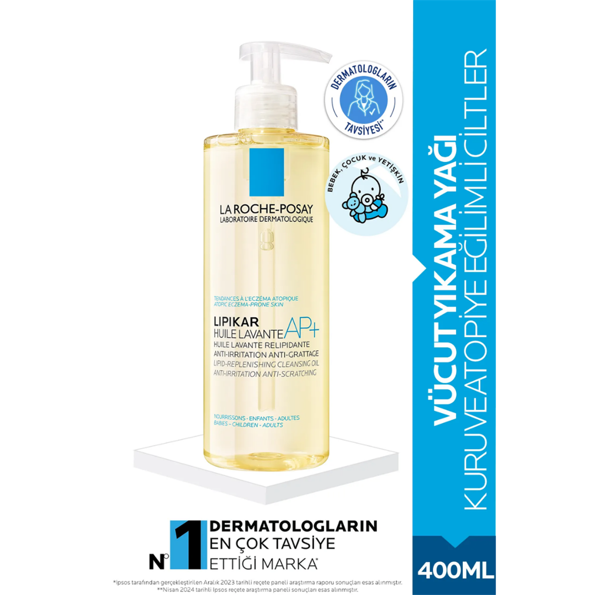 La Roche Posay Lipikar Cleansing Oil Ap+ 400 ml - La Roche Posay