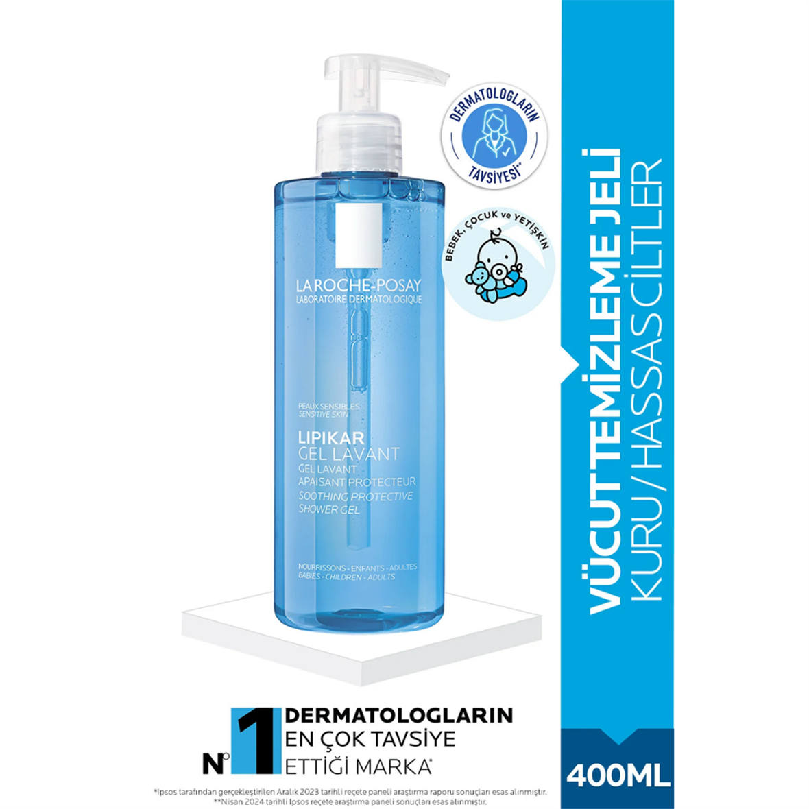 La Roche Posay Lipikar Temizleme Jeli 400 ml - La Roche Posay