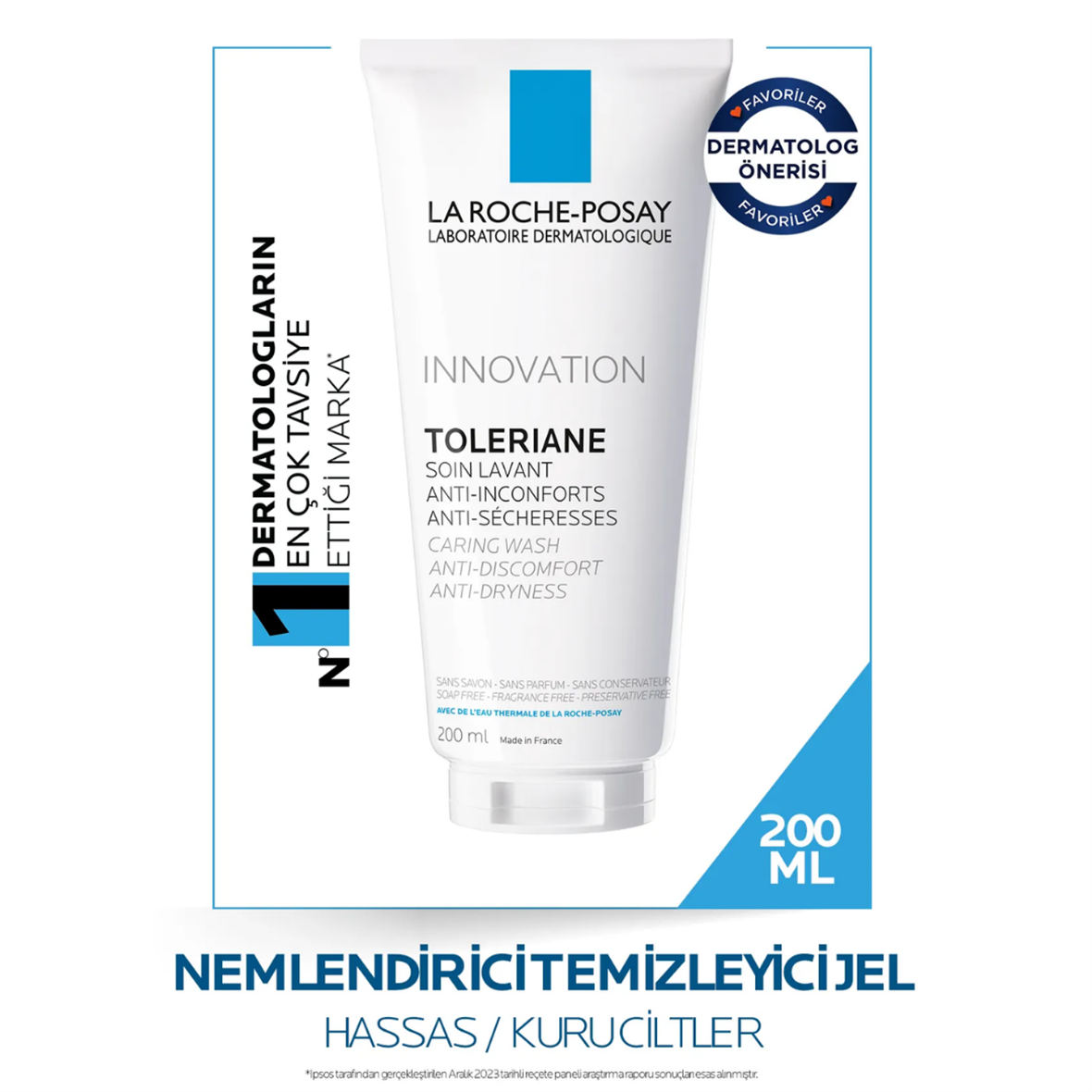 La Roche Posay Toleriane Caring Wash Temizleyici Jel 200 ml - La Roche Posay