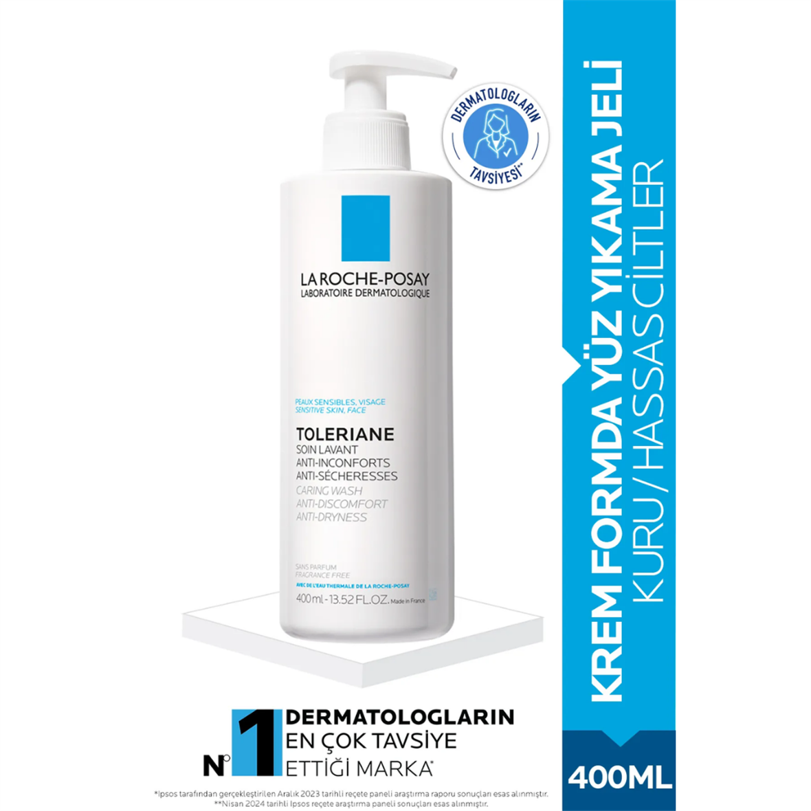 La Roche Posay Toleriane Caring Wash Temizleyici Jel 400 ml - La Roche Posay