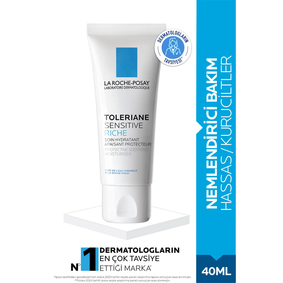 La Roche Posay Toleriane Sensitive Rich Nemlendirici Yüz Kremi 40 ml - La Roche Posay