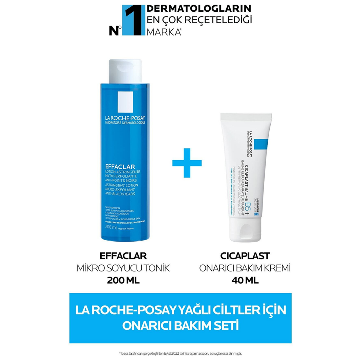 La Roche-posay Yağlı Cilter Için Onarıcı Bakım Seti:effaclar Tonik&cicaplast Onarıcı Bakım Kremi - La Roche Posay