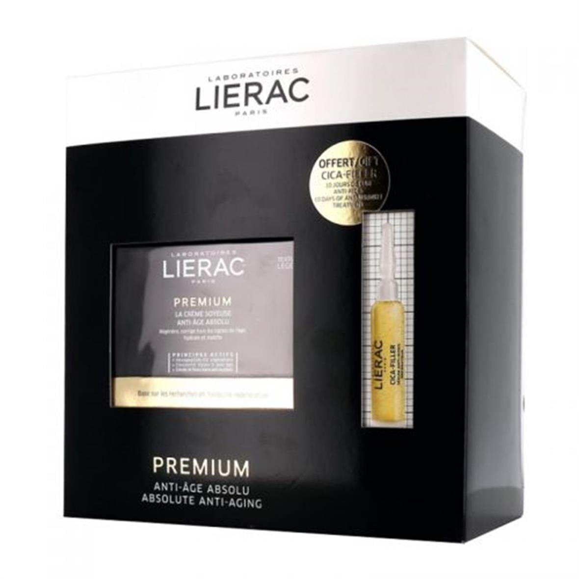 Lierac Premium Silky Cream 50 ml + Cica-Filler Kırışıklık Karşıtı Serum 10 ml - Lierac