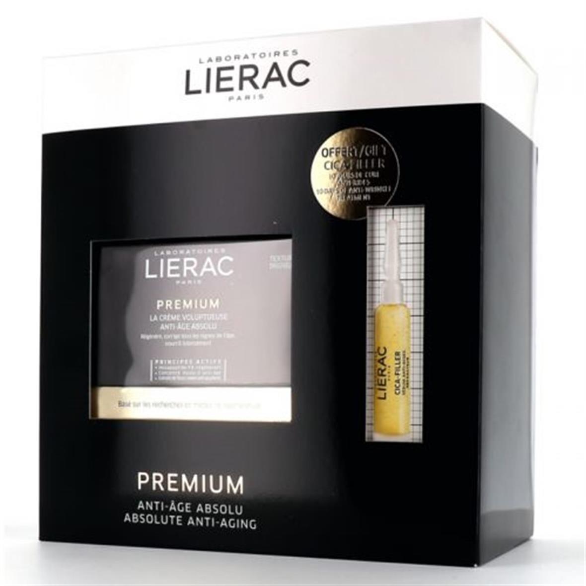 Lierac Premium The Voluptuous Cream 50 ml + Cica-Filler Serum 10 ml - Lierac