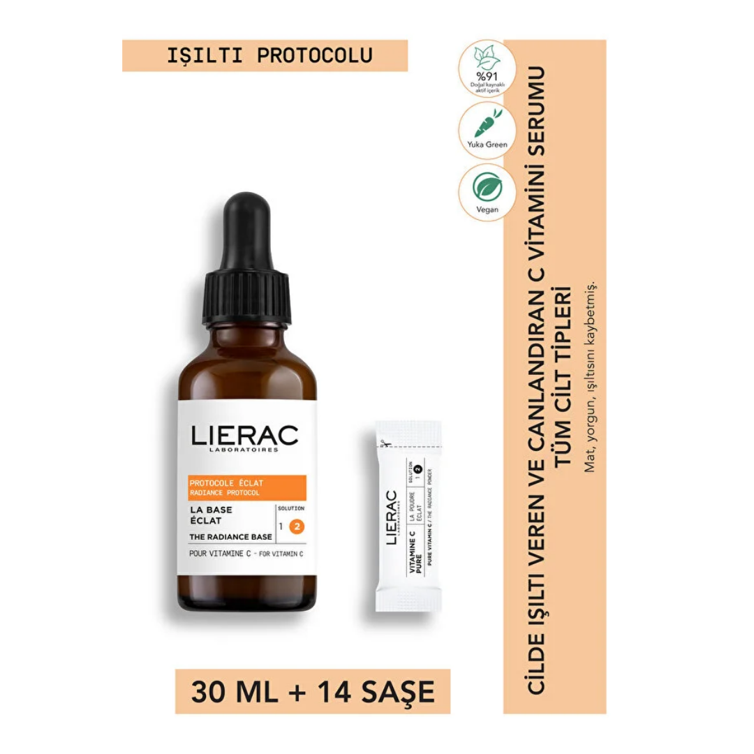 Lierac Radiance Protocol Cilde Işıltı Veren Ve Canlandıran C Vitamini Serum 30 ml + 14 saşe - Lierac