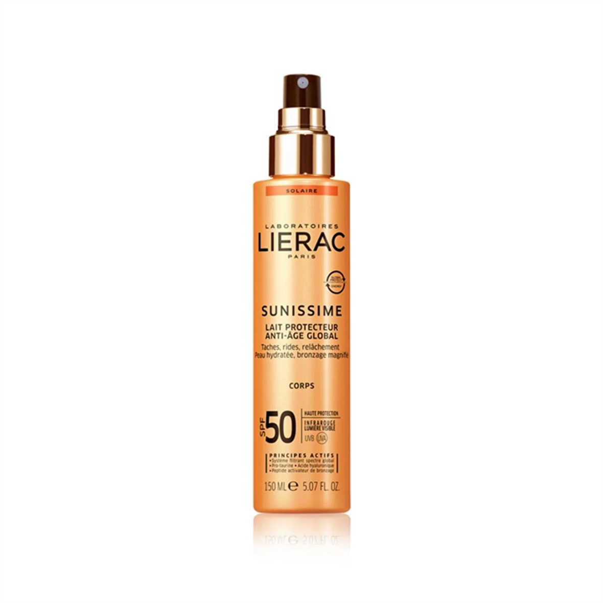 Lierac Sunissime Energizing Protective Milk Spf50 150ml - Lierac