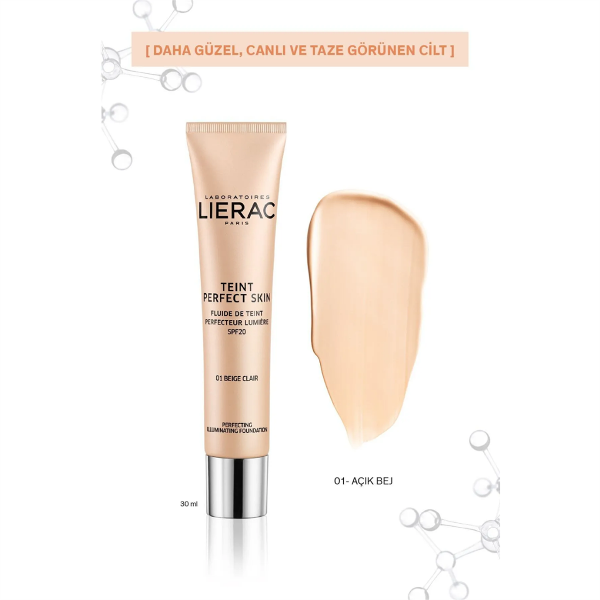 Lierac Teint Perfect Skin Fondöten Spf 20 04 Bronze Beige 30 ml - Lierac