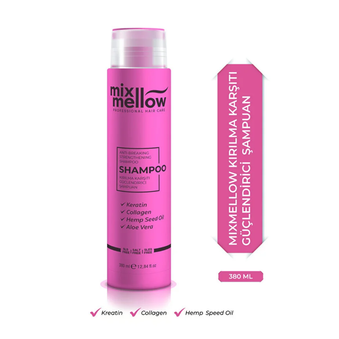 Mix Mellow Kırılma Karşıtı Güçlendirici Şampuan 380 ml - Mix Mellow