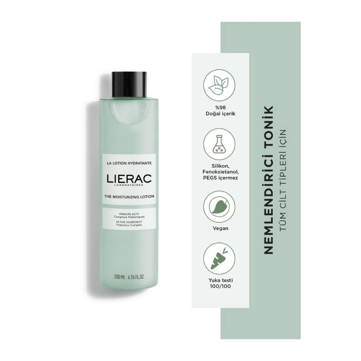 Moisturizing Lotion Hyaluronik Asit Içeren, Nemlendirici, Dolgunlaştırıcı, Temizleyici Tonik 200 Ml - Lierac
