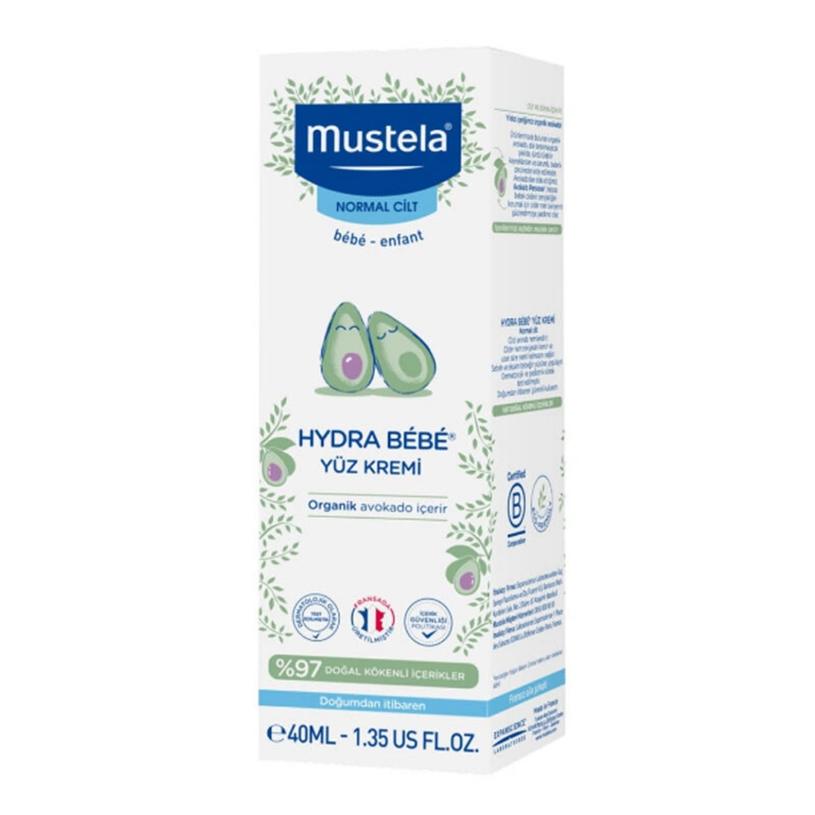 Mustela Hydra Bebe Günlük Kullanıma Uygun Yüz Kremi 40 ml - Mustela