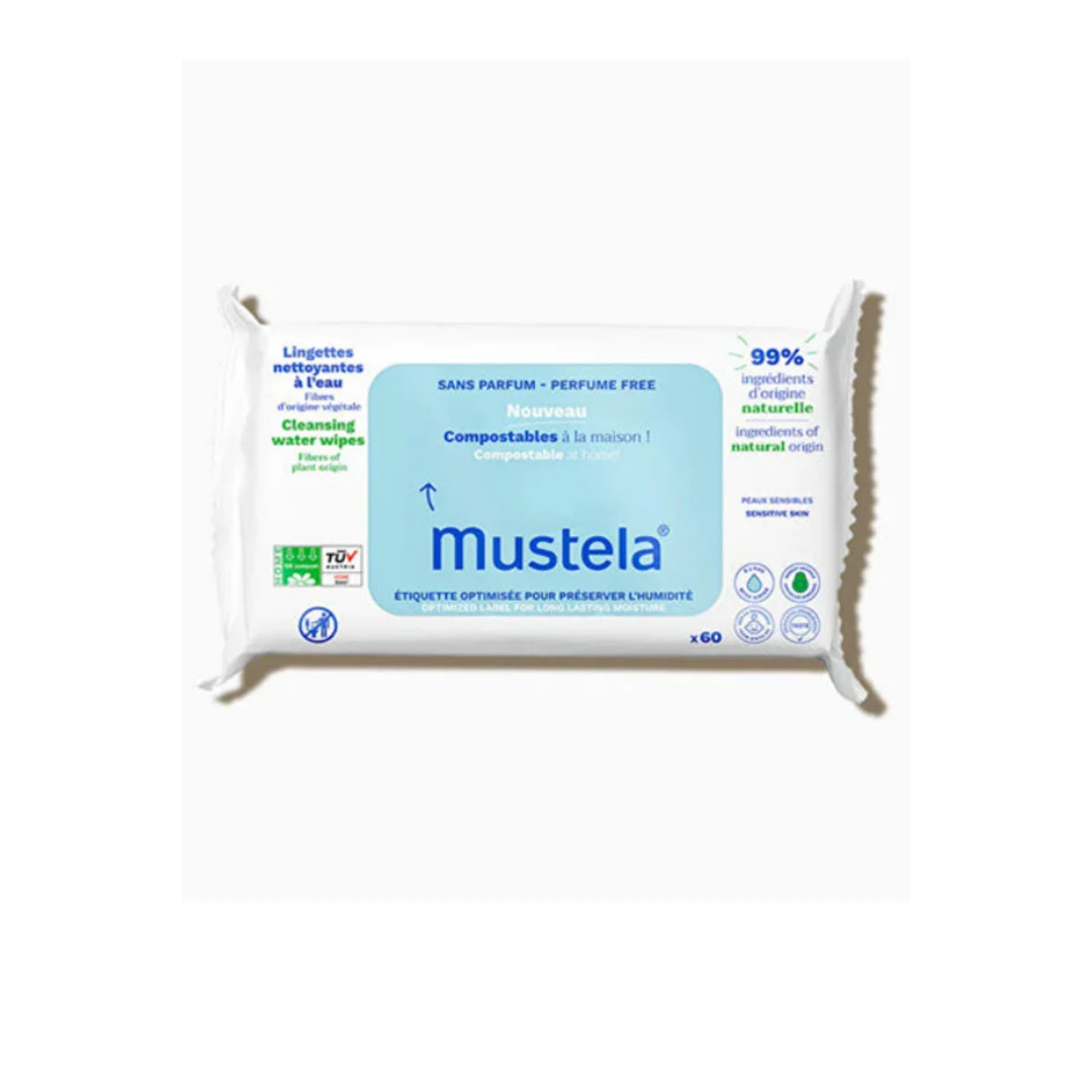 Mustela Kompost Islak Mendil Parfümsüz 60 Adet - Mustela