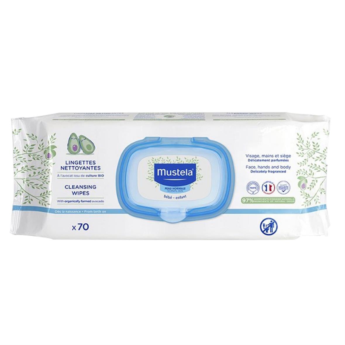 Mustela Rahatlatıcı ve Temizleyici Islak Mendil 70 Adet - Mustela