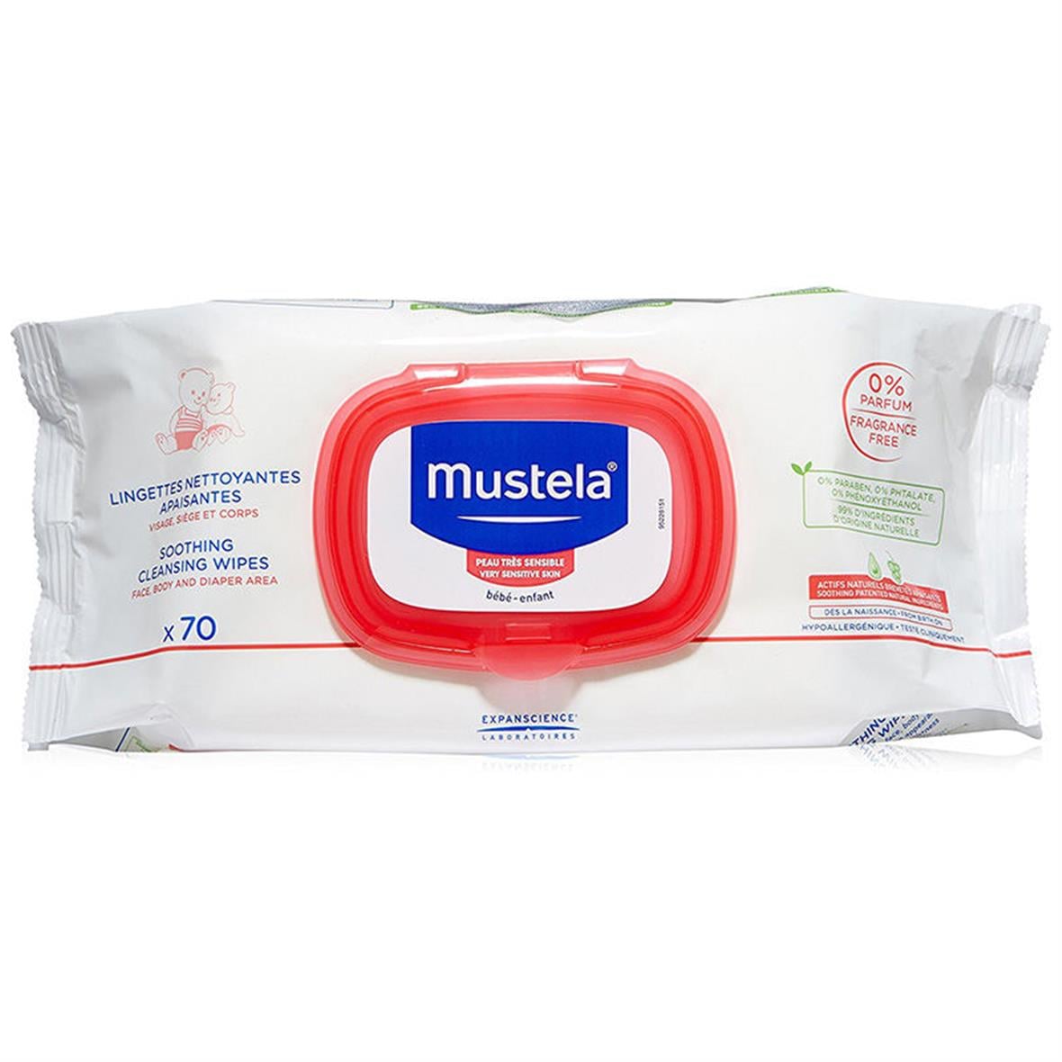 Mustela Soothing Temizleme Mendili 70 Adet - Mustela