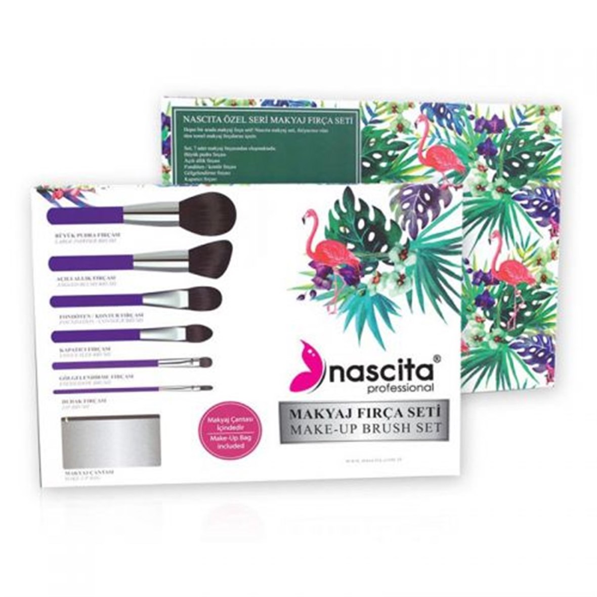 Nascita Brush 6'lı Mor Fırça Seti - Nascita