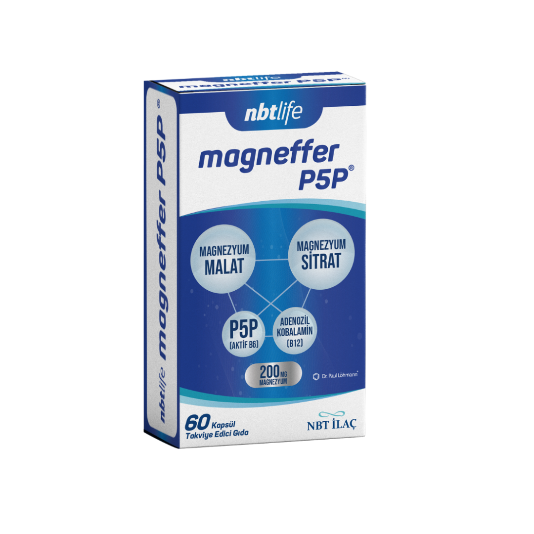 NBT Life Magneffer P5P Takviye Edici Gıda 60 Kapsül - NBT Life