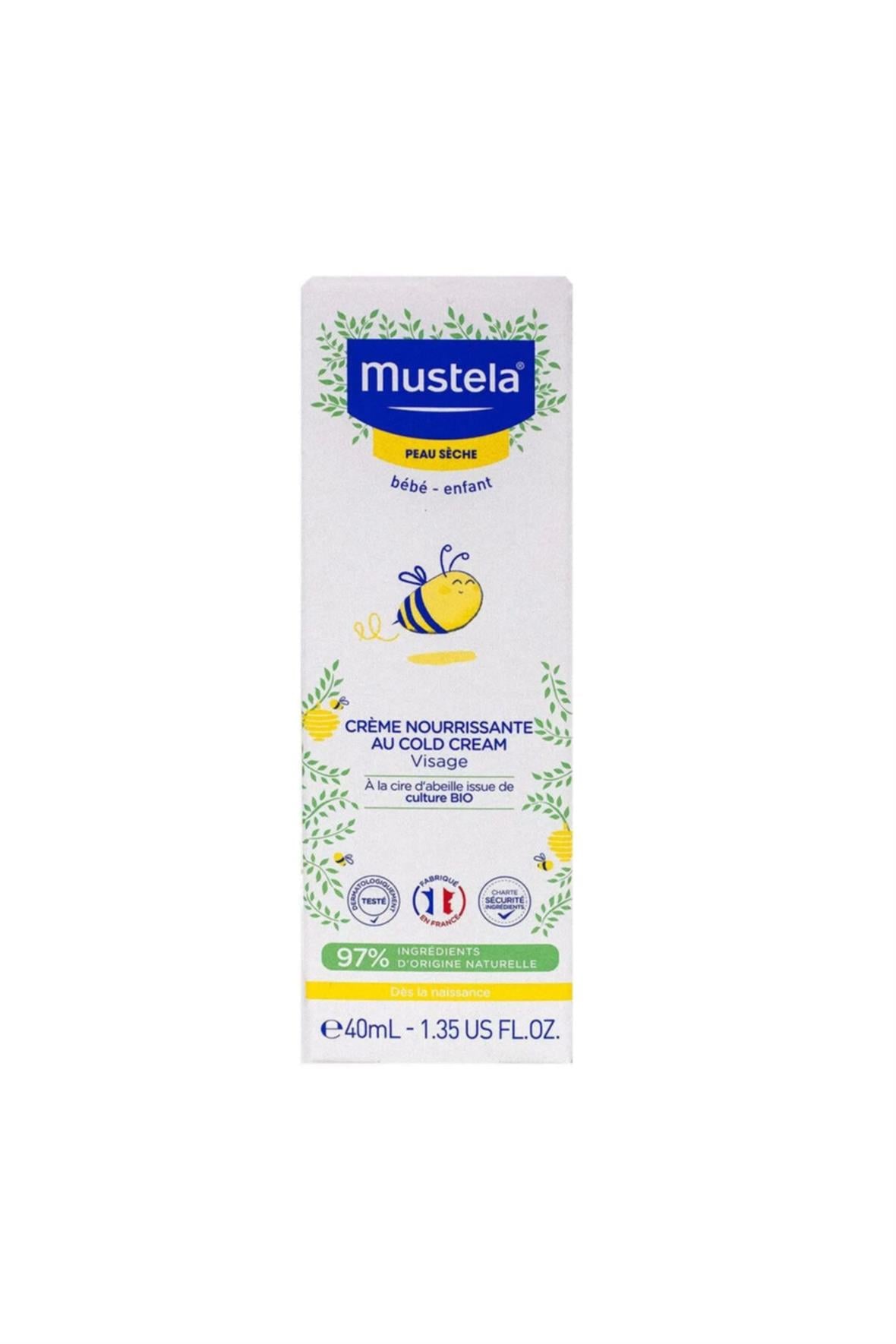 Nourishing Cream With Cold Cream 40 ml Çok Kuru Ciltler İçin Besleyici Yüz Kremi Mus2869 - mustela