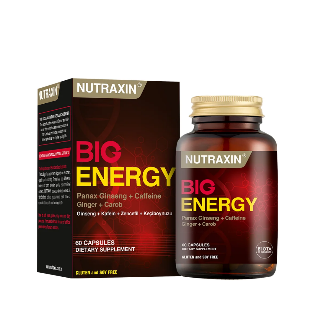 Nutraxin Big Energy Takviye Edici Gıda 60 Tablet - Nutraxin