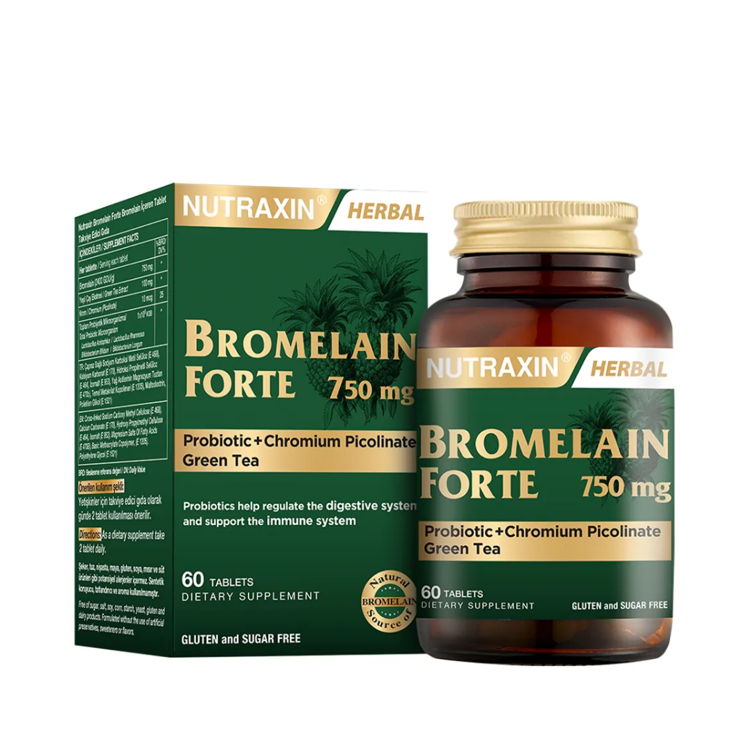 Nutraxin Bromelain Forte 60 Tablet - Nutraxin
