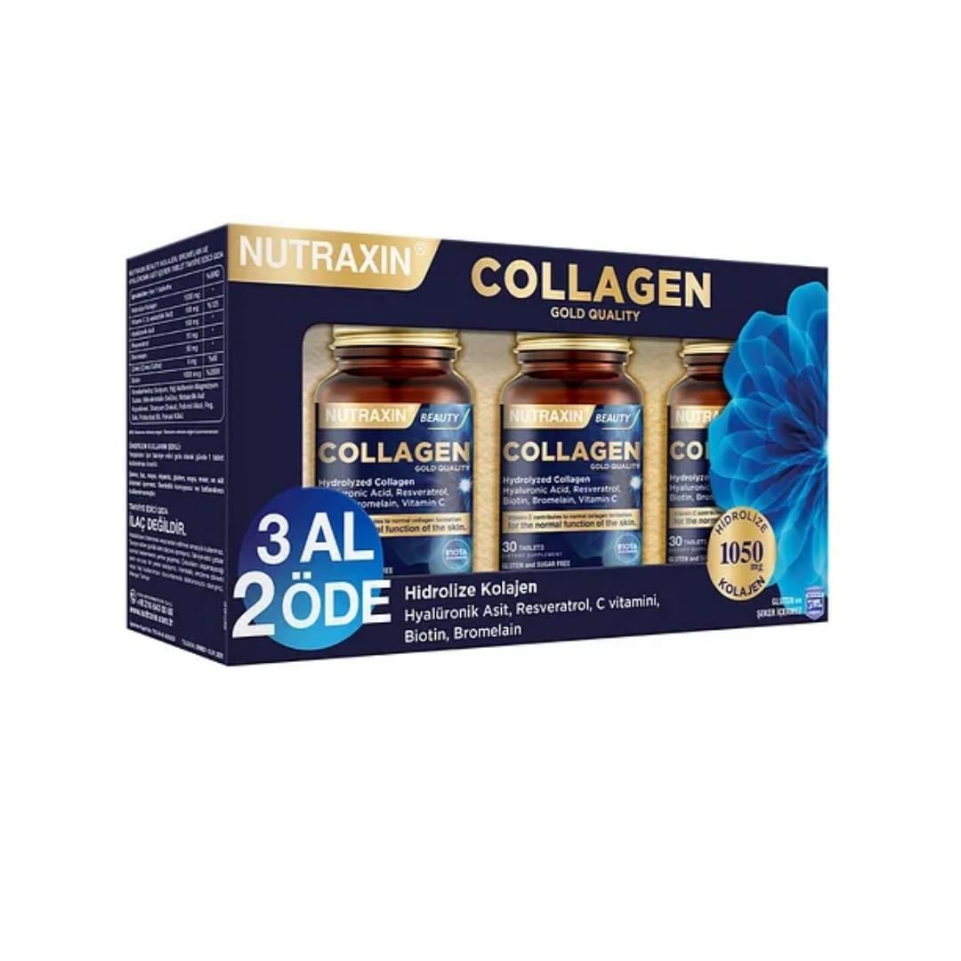 Nutraxin Collagen Beauty Hidrolize Kolajen 3x30 Tablet 3 Al 2 Öde - Nutraxin