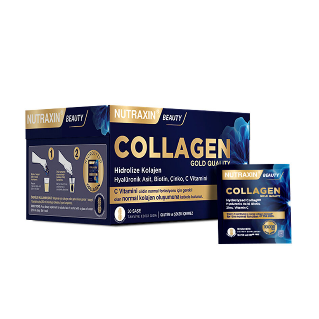 Nutraxin Collagen Gold Quauty Takviye Edici Gıda 30 Saşe - Nutraxin