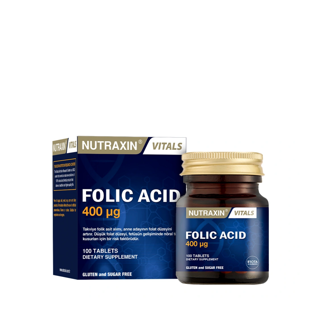 Nutraxin Folic Acid 100 Tablet - Nutraxin