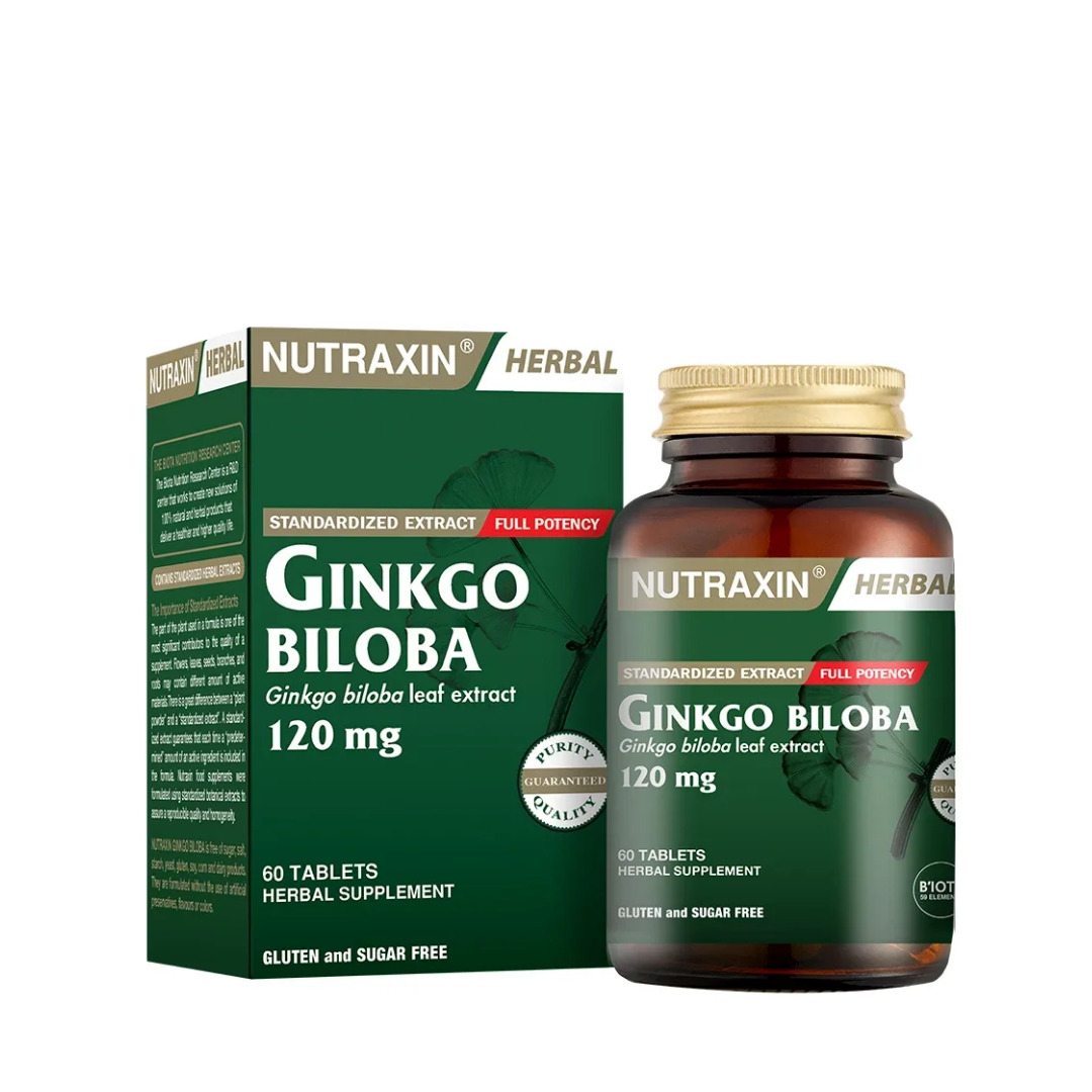 Nutraxin Ginkgo Biloba 60 Kapsül - Nutraxin