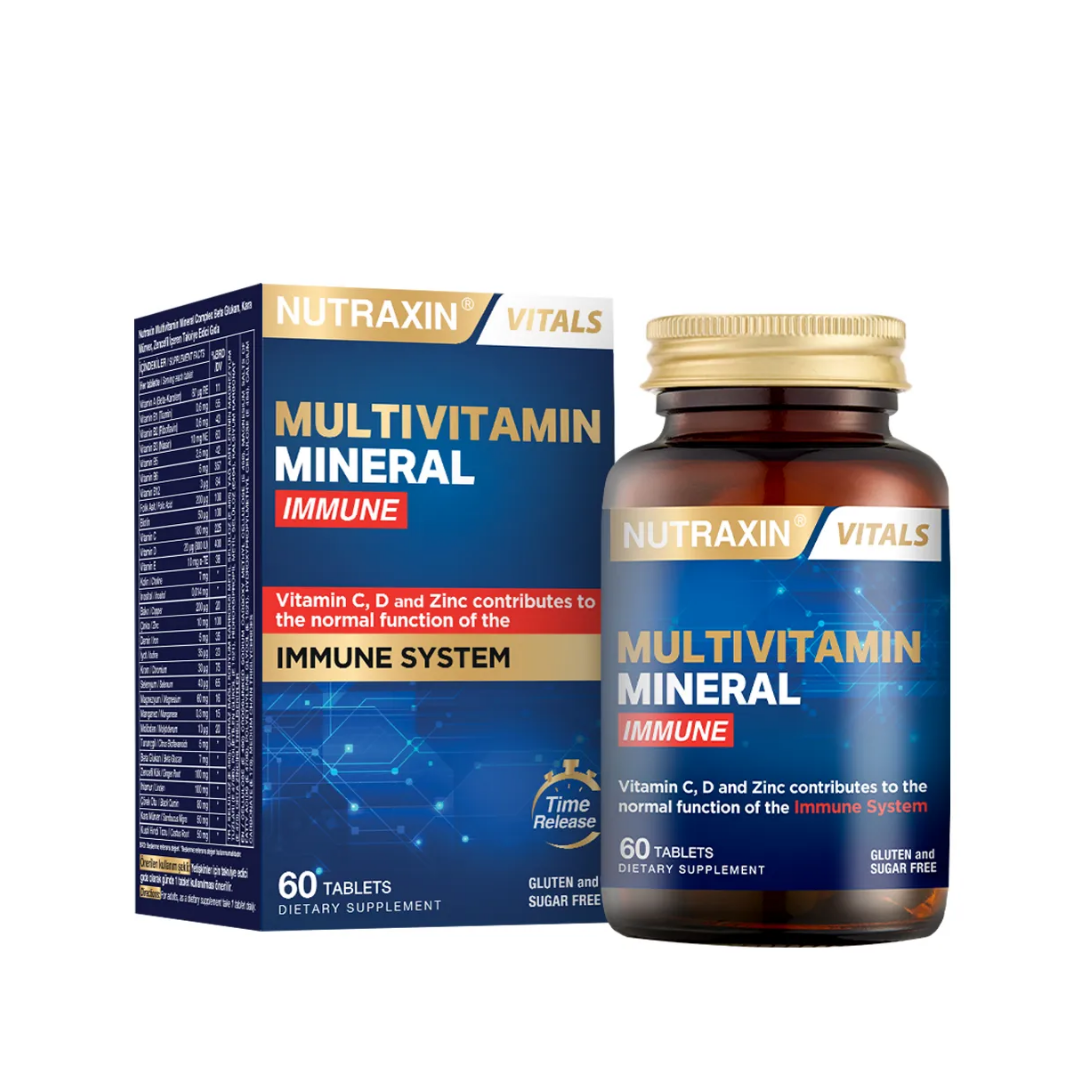 Nutraxin Multivitamin Mineral Immune 60 Tablet - Nutraxin