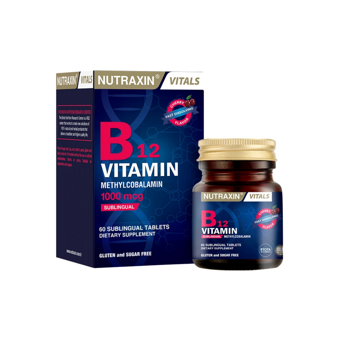Nutraxin Vitals B12 Vitamin 60 Tablet - Nutraxin