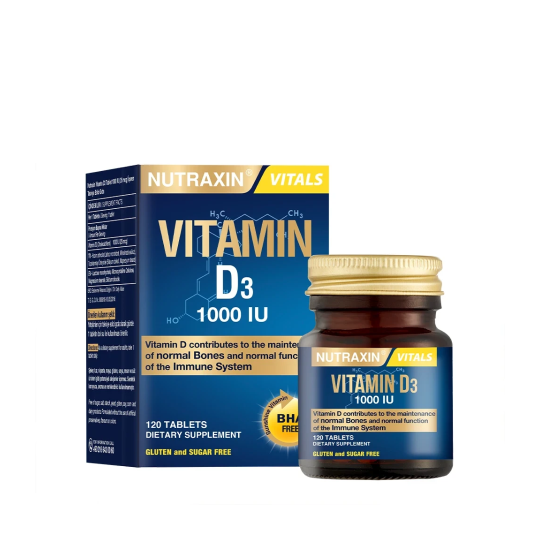 Nutraxin Vitamin D3 120 Tablet - Nutraxin