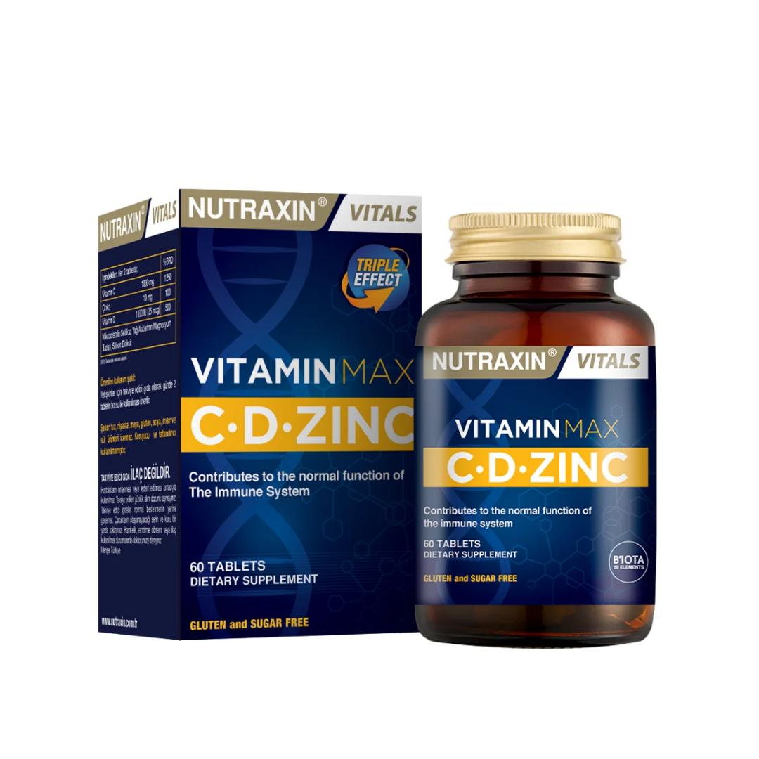 Nutraxin Vitamin Max C.D Çinko 60 Tablet - Nutraxin