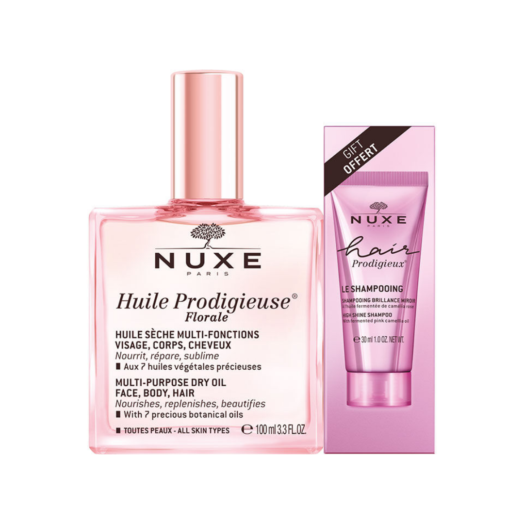 Nuxe Huile Prodigieuse Floral Çok Amaçlı Kuru Yağ 100 ml - Şampuan HEDİYE - Nuxe