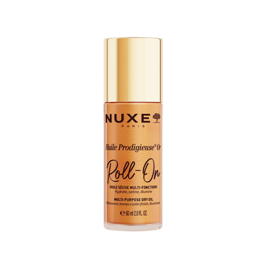 Nuxe Huile Prodigieuse OR Roll-on Çok Amaçlı Simli Kuru Yağ 60 ml - Nuxe