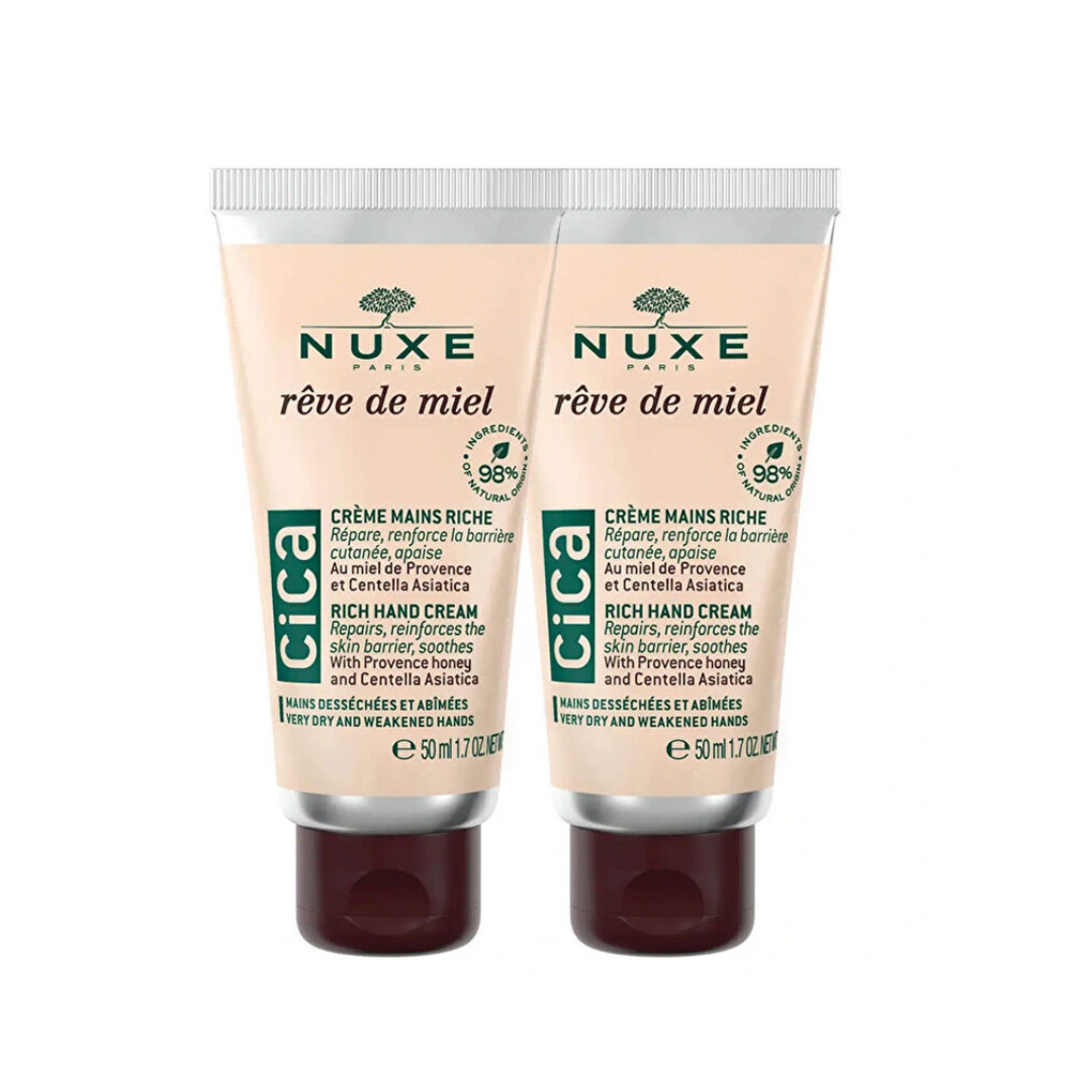 Nuxe Reve De Miel Cica Rich Hand Cream 2x50 ml - Nuxe