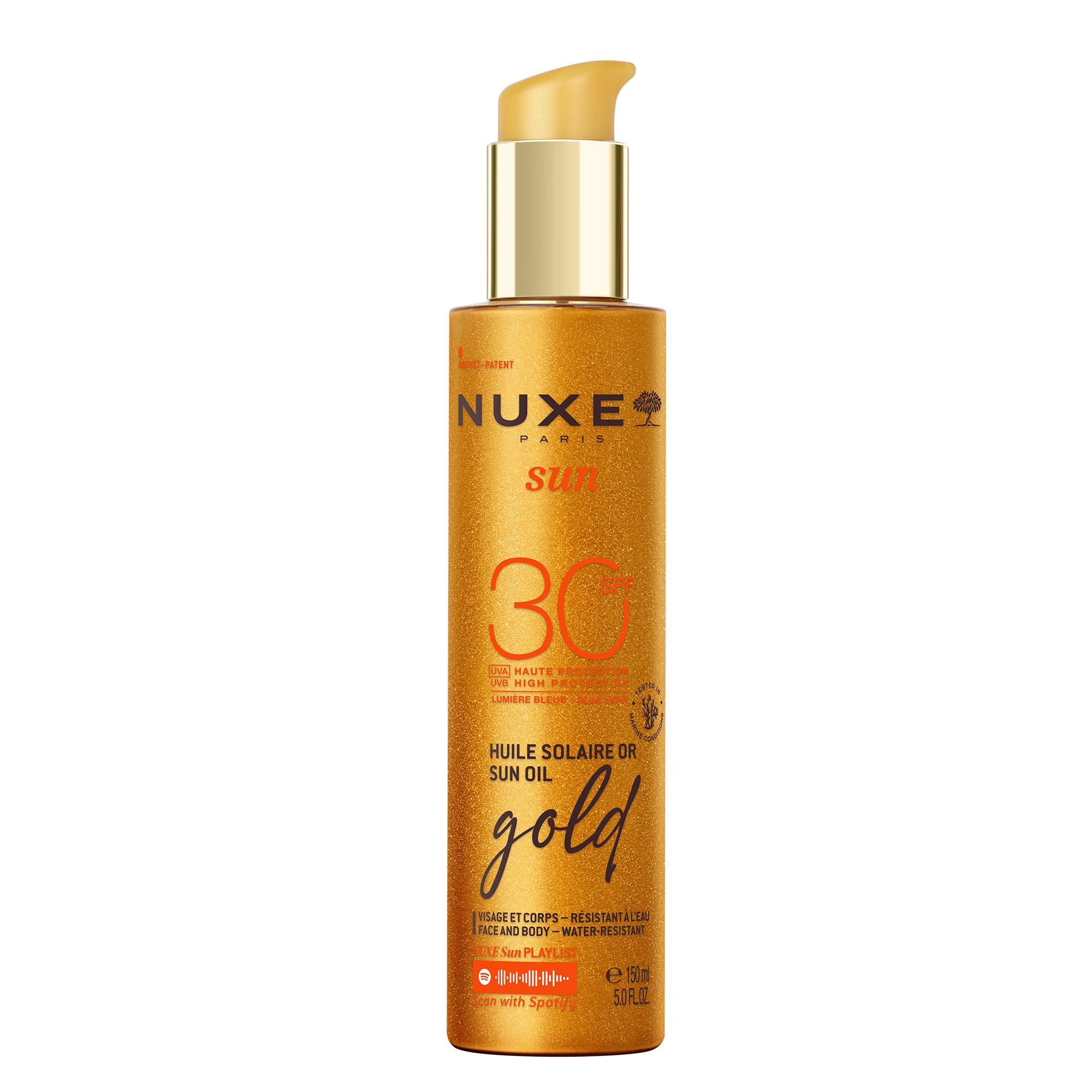 Nuxe Sun Altın Işıltılı Bronzlaştırıcı Güneş Koruyucu Yağ SPF30 150 ml - Nuxe