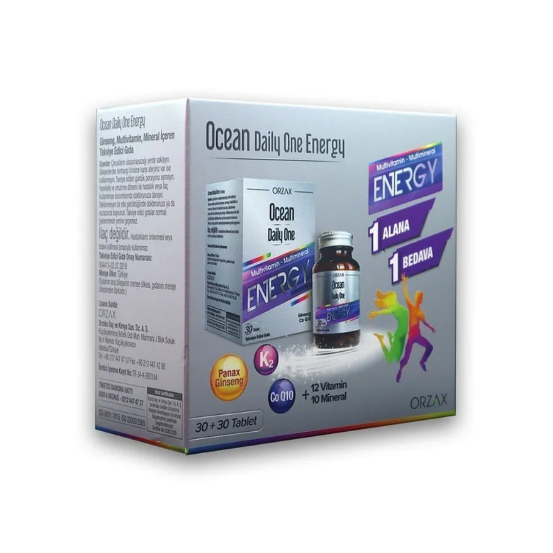 Ocean Daily One Energy 30 Tablet  1 Alana 1 Bedava - Orzax