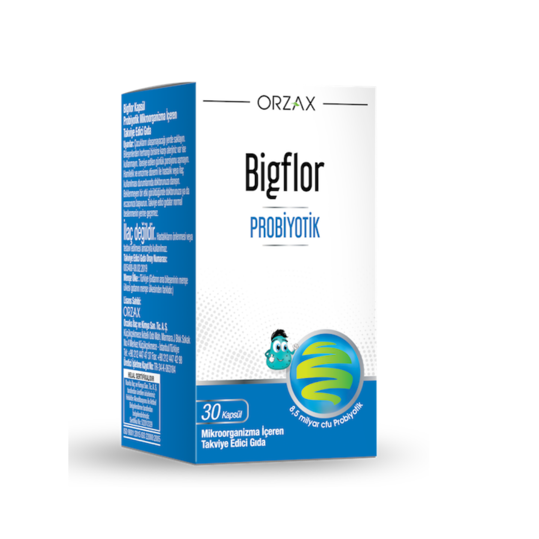 Orzax Bigflor Probiyotik Takviye Edici Gıda 30 Kapsül - orzax